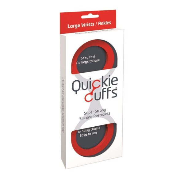 Quickie Cuffs Large Red Ankle Or Wrist Cuffs - Image 4